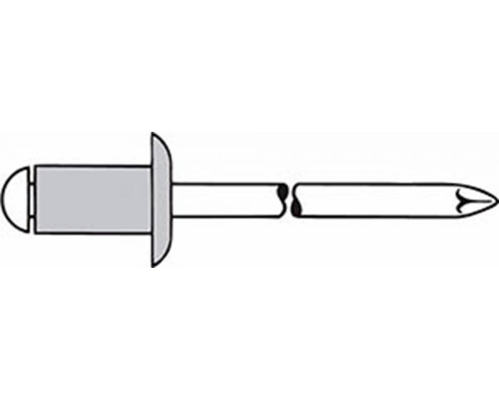 Blindklinknagel-aluminium/staal-6,4-mm-12---14-mm-100st.-doos