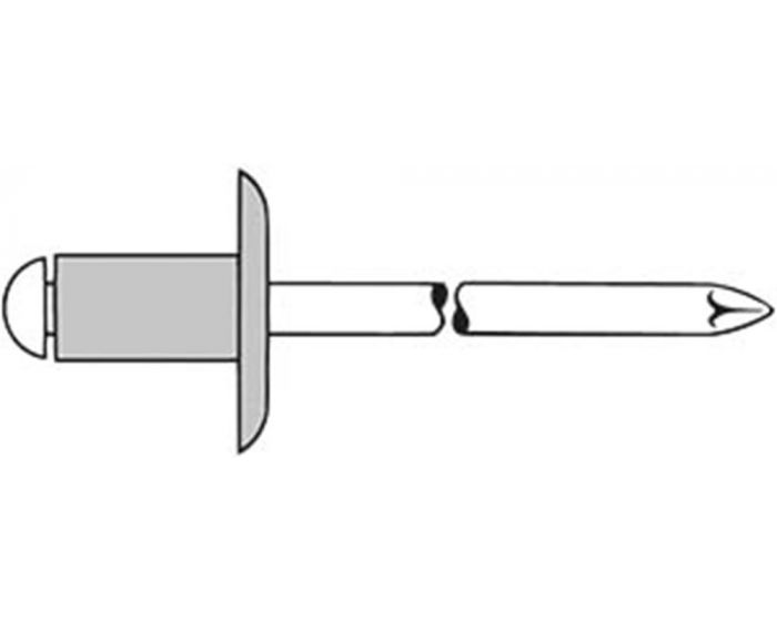 Blindklinknagel-grote-kop-aluminium/staal-4-mm-5---6,5-mm-500st.-doos