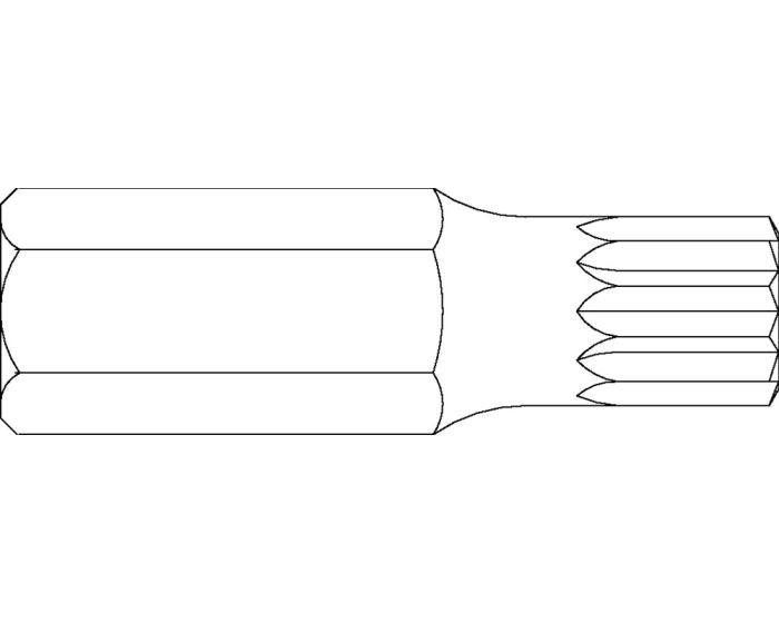 Bit-veeltand-1/4-"-M5