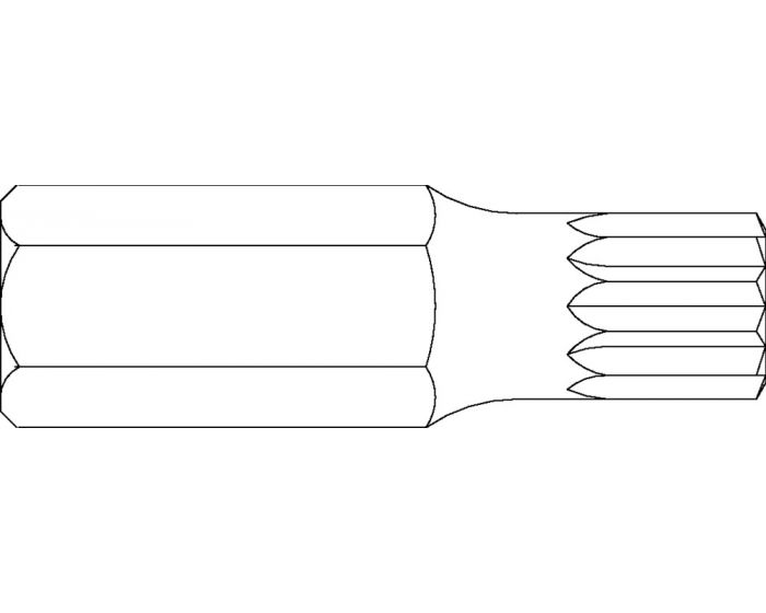 Bit-veeltand-5/16-"-M6