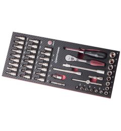 Doppenassortiment-met-ratel-1/4-"-46-delig