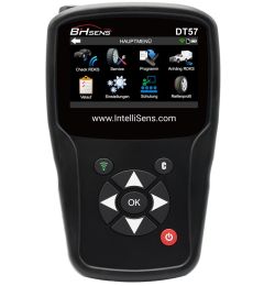 TPMS-tool-met-OBDII-kabel,-bluetooth,-4,3-inch-scherm-en-20-TPMS-sensoren